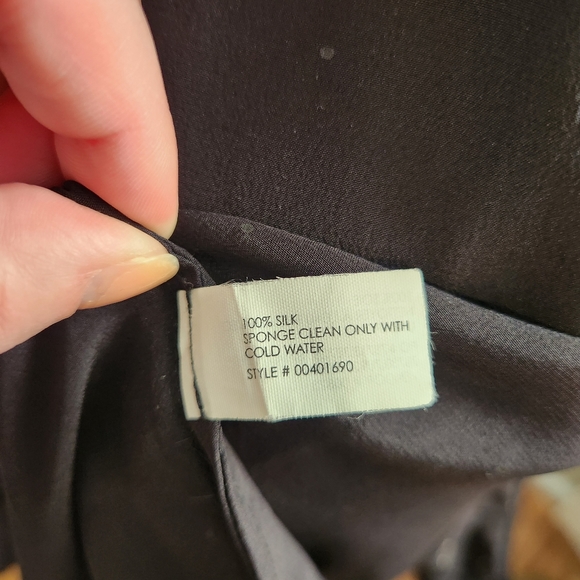 Club Monaco Silk beaded collar button down - Picture 16 of 16